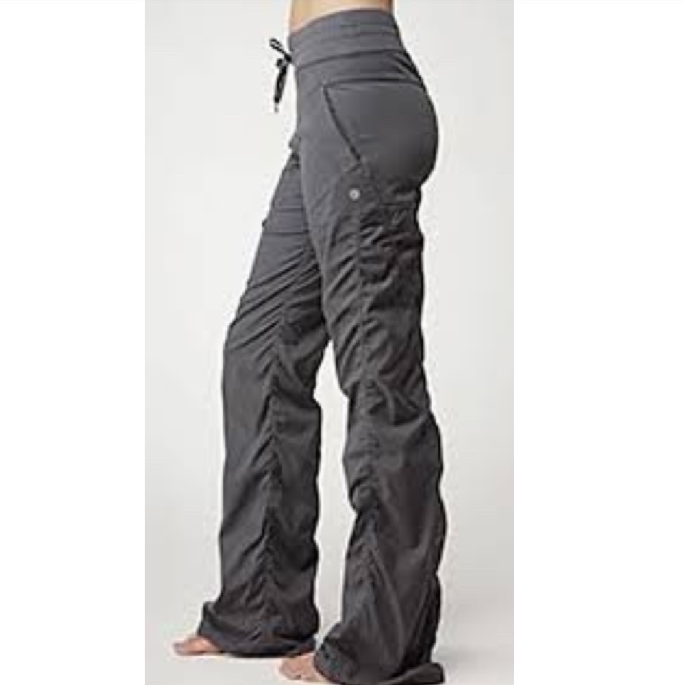 Lululemon Dance Studio Pants Grey Lined Size 6
